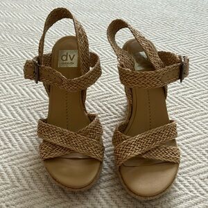 Beige wedges